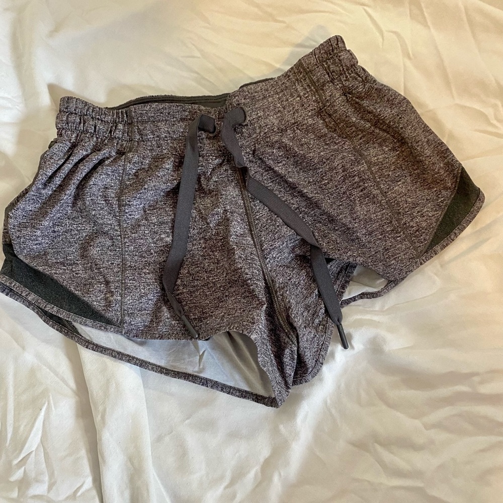 LULULEMON ATHLETIC SHORTS HEATHER GREY